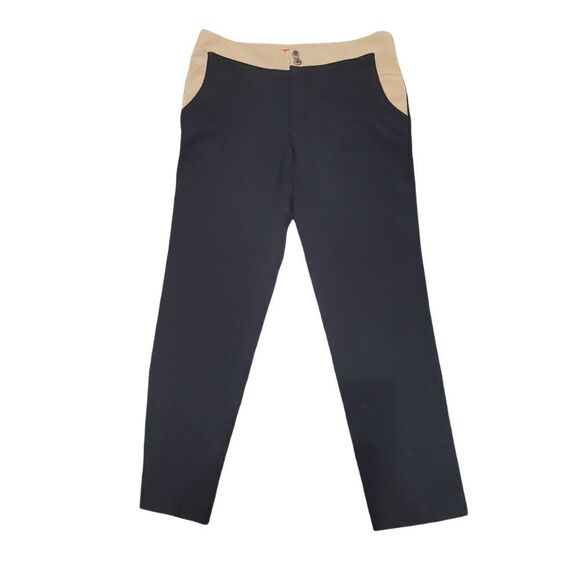 Anthropologie /Cartonnier black and tan dress pant - Picture 1 of 5